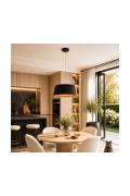 Lampa wisząca FRILL LED czarna 45 cm - Step Into Design