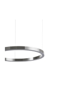 Lampa wisząca CIRCLE 100 cm - LED, ring nikiel szczotkowany - Step Into Design