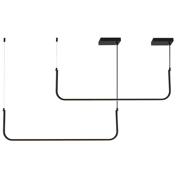 Lampa wisząca MINIMA-2 led czarna 80 cm Step Into Design