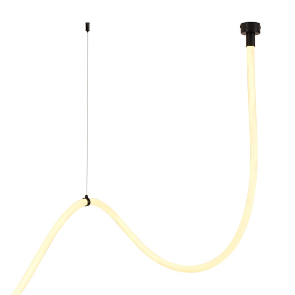 Lampa wisząca SNAKE LED wąż ledowy czarna 400 cm Step Into Design