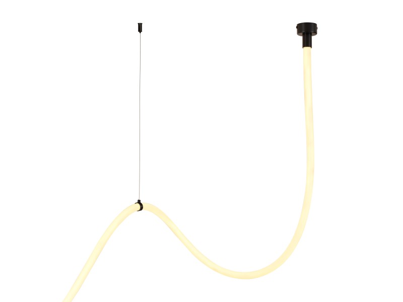 Lampa wisząca SNAKE LED wąż ledowy czarna 400 cm Step Into Design