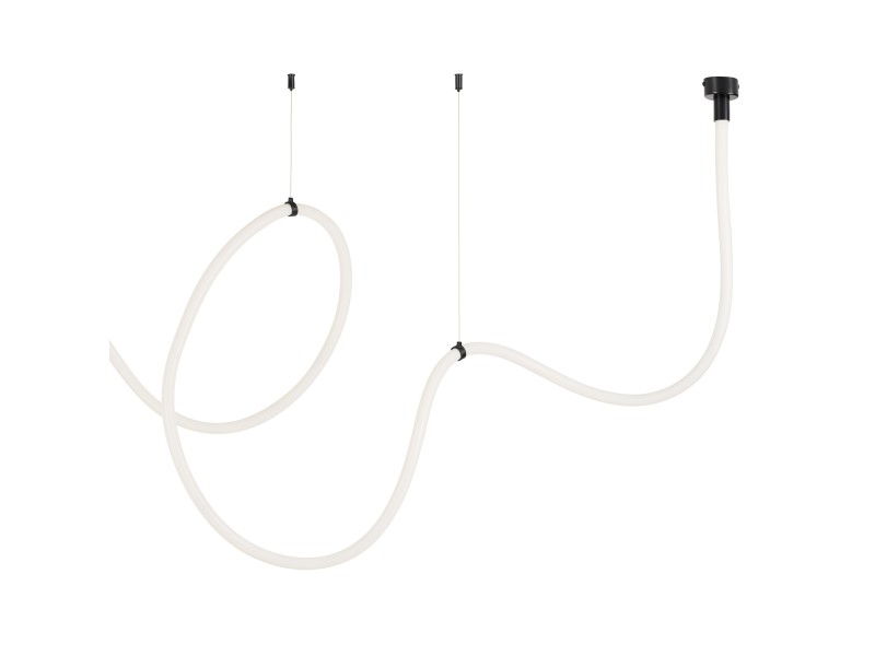 Lampa wisząca SNAKE LED wąż ledowy czarna 500 cm Step Into Design