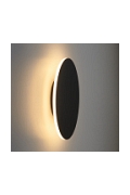 Lampa ścienna NYX 25 cm - LED okrągła, metalowa, czarna - Step Into Design