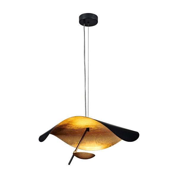 Lampa wisząca ENIGMA LED czarno złota 60 cm Step Into Design
