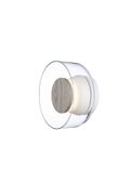 Lampa ścienna DONUT 18 – LED, szkło transparentne, brąz orzechowy - Step Into Design