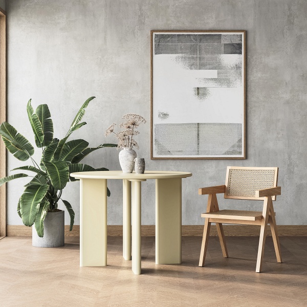 Krzesło BOHO drewniane w kolorze naturalnym z podłokietnikami Step Into Design