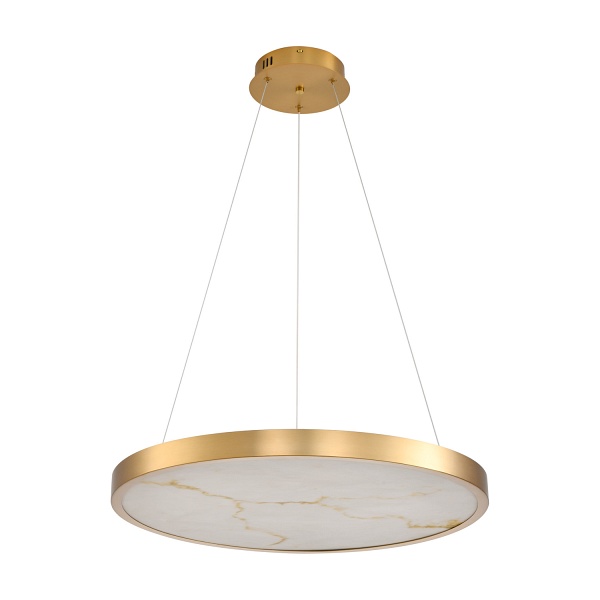Lampa wisząca ALCHEMY 60 cm - LED, złoty alabaster Step Into Design