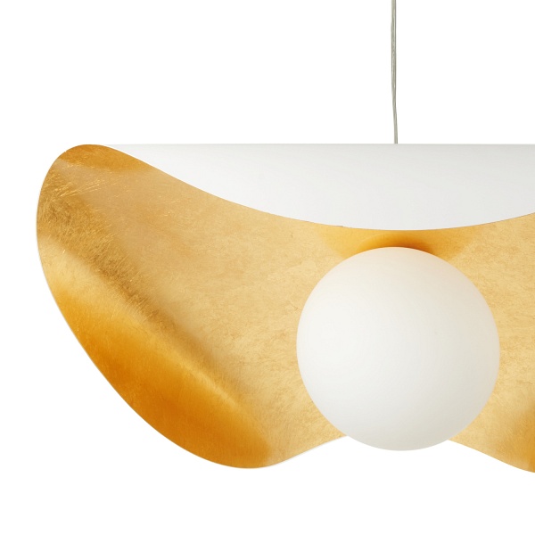 Lampa wisząca ENZO biało złota 40 cm Step Into Design