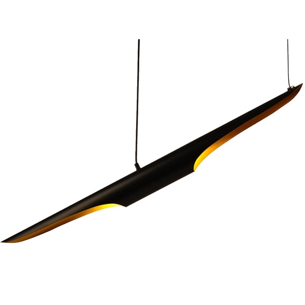 Lampa wisząca BLACK TUBE czarno złota 100 cm Step Into Design