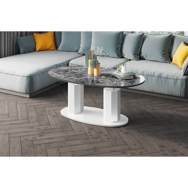 Ławostół rozkładany BARLETTA - Wariant Kolorystyczny: Venatino Dark HG+Biały HG - Hubertus