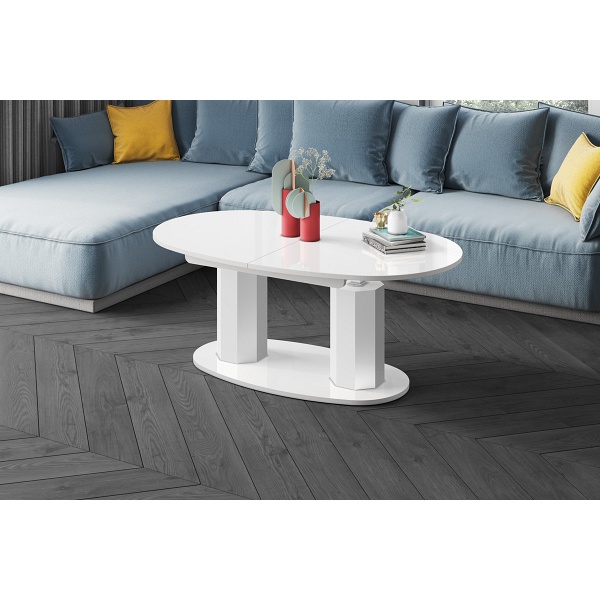 Ławostół rozkładany BARLETTA - Wariant Kolorystyczny: Biały - Hubertus