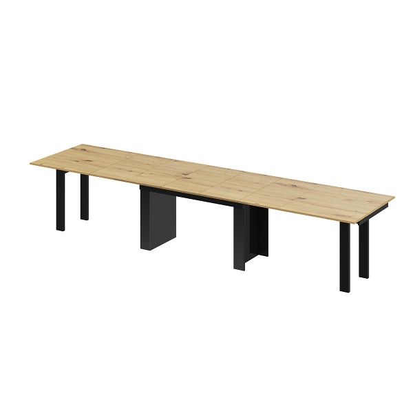 Stół rozkłady MAGRO 170 - Wariant Kolorystyczny: Dąb artisan / Czarny - Hubertus