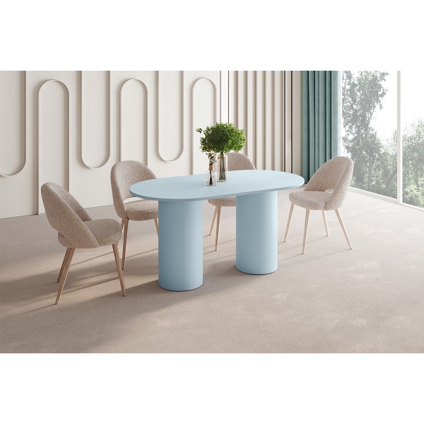 Stół ROSETO - Wariant Kolorystyczny: Niebieski MAT - Hubertus