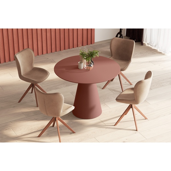 Stół PINETO - Wariant Kolorystyczny: Bordo MAT - Hubertus