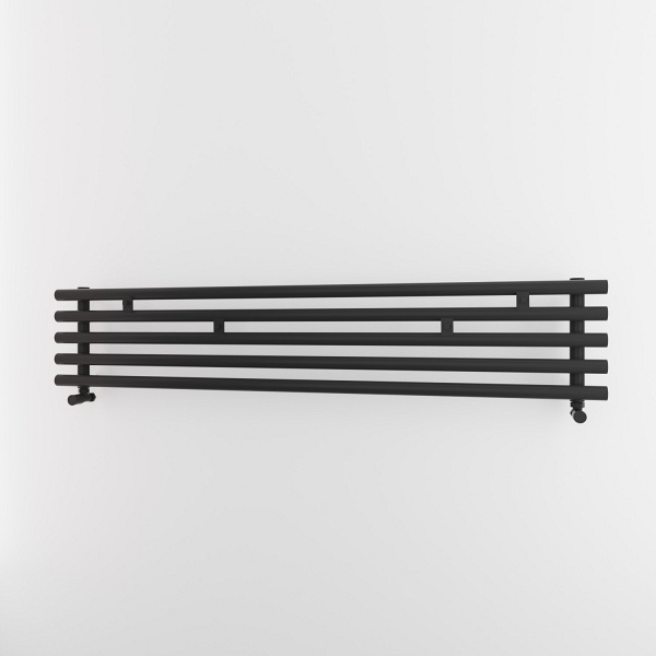 Grzejnik Aries 1 poziomy Czarny Imers szer. 900 mm wys. 190 mm 370W