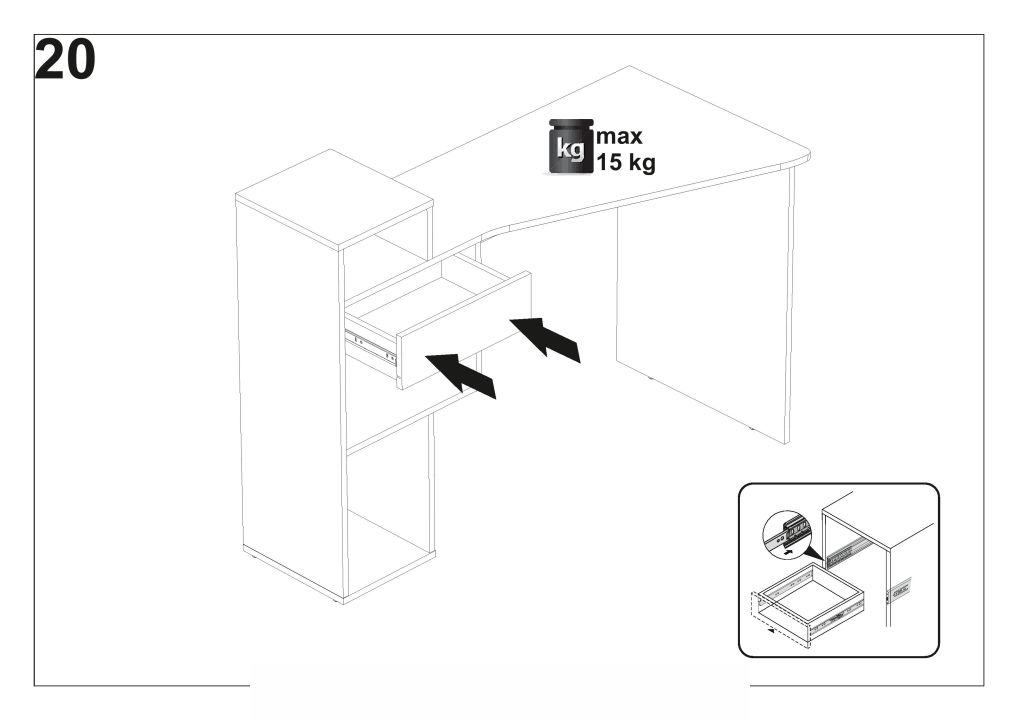Instrukcja montażu biurka Conti