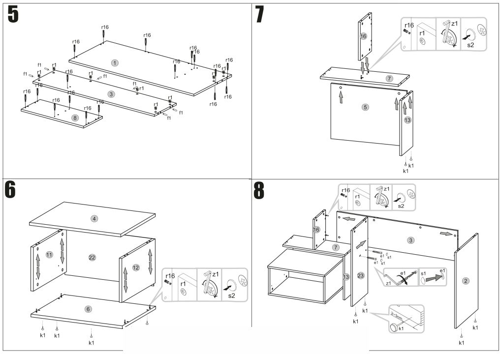 Instrukcja montażu biurka Grosso