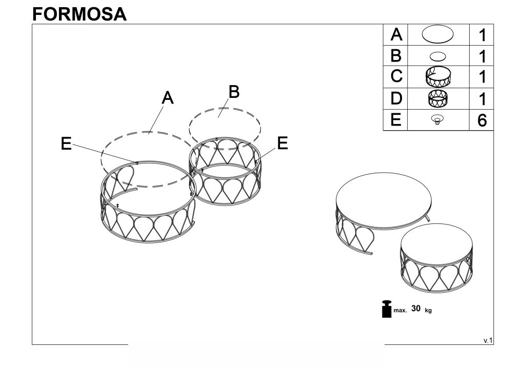 Instrukcja montażu Formosa 2 ł