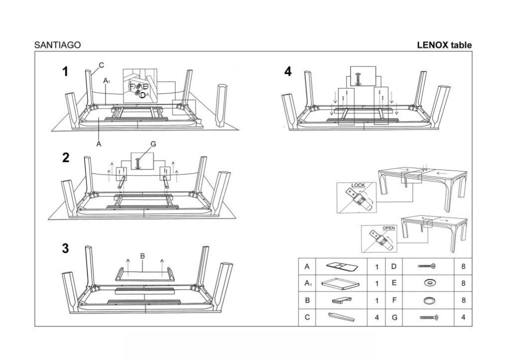 Instrukcja montażu fotela Santi