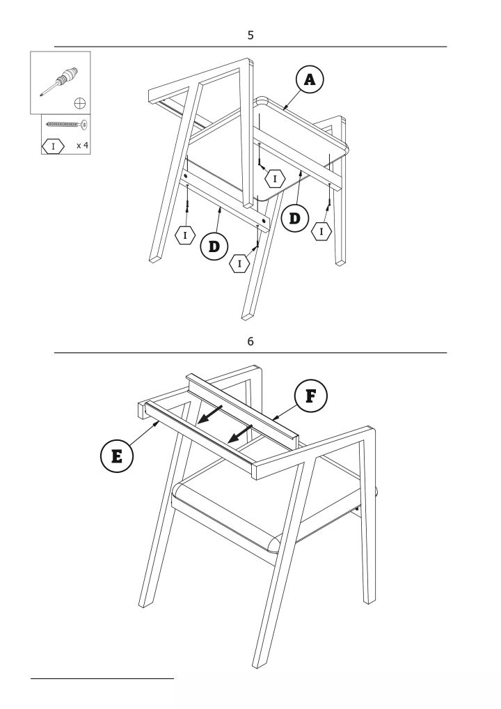 Instrukcja montażu krzesła Azul