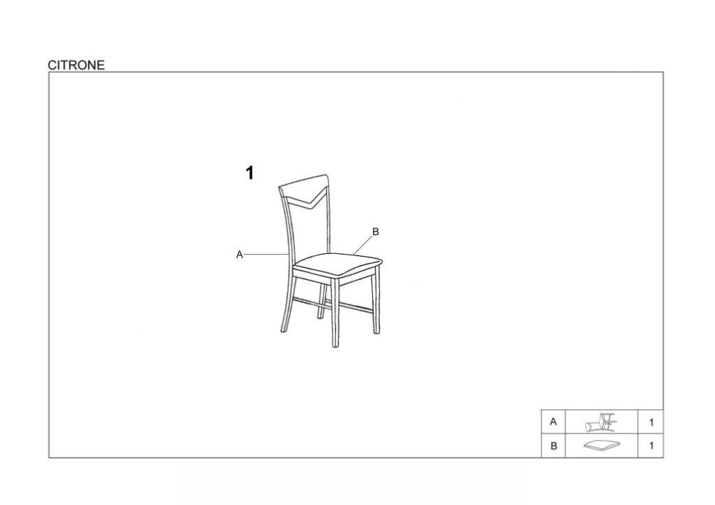 Instrukcja montażu krzesła Citrone Vila 2