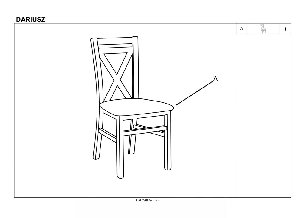 Instrukcja montażu krzesła Dariusz 2