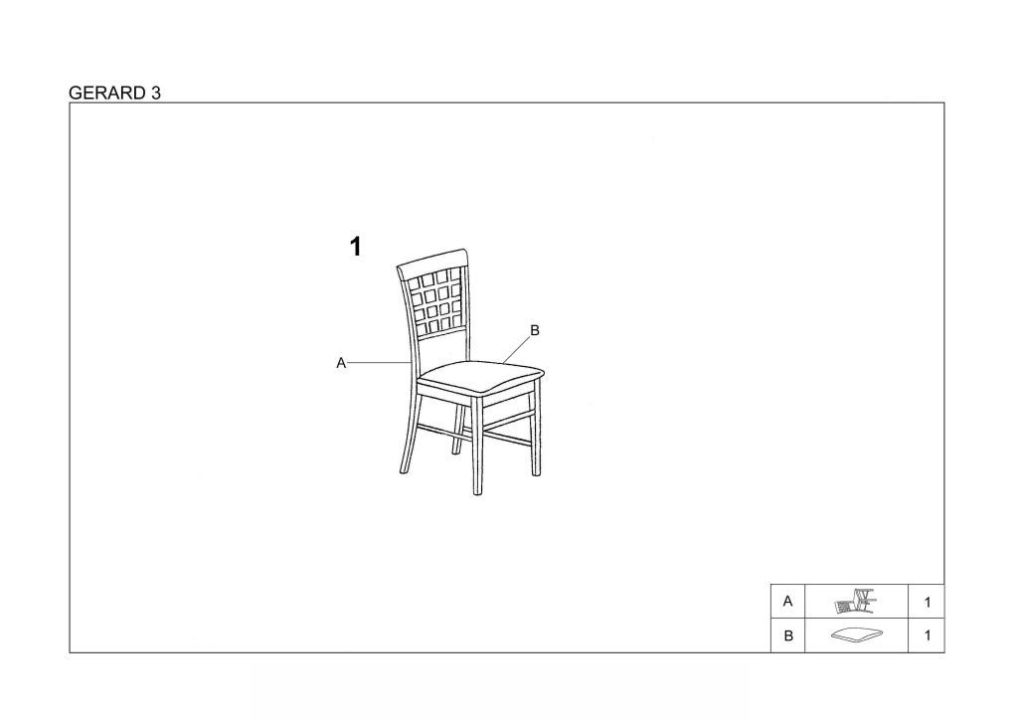 Instrukcja montażu krzesła GERARD3 91