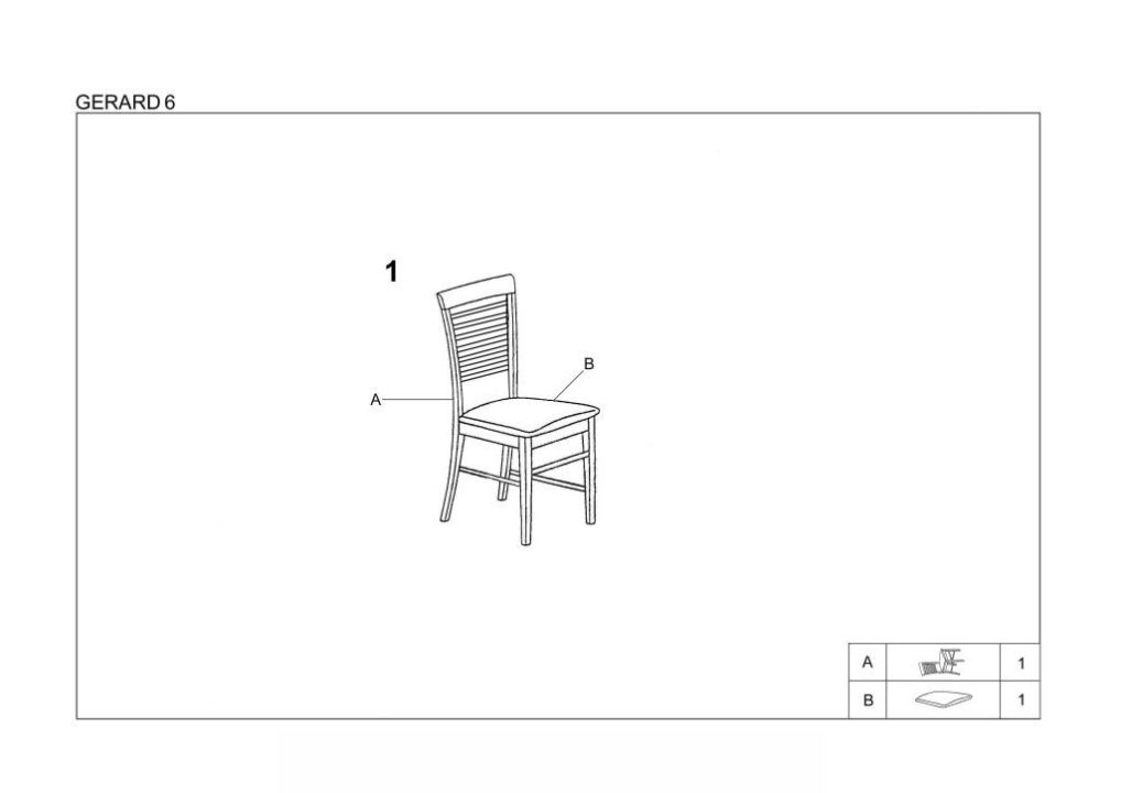 Instrukcja montażu krzesła GERARD6 85