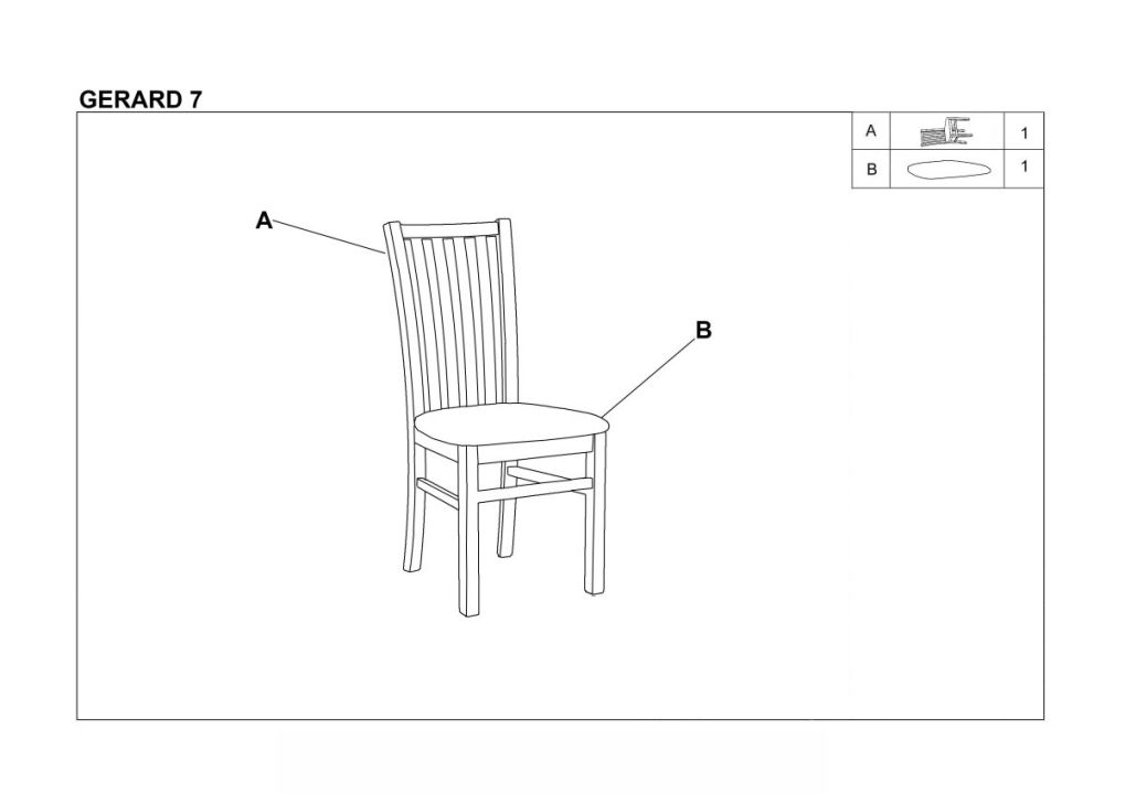 Instrukcja montażu krzesła GERARD7