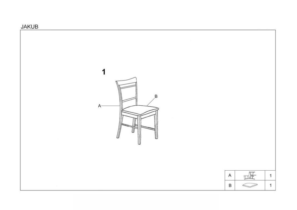 Instrukcja montażu krzesła Jakub