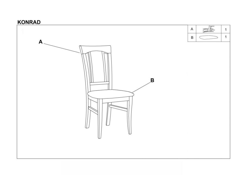 Instrukcja montażu krzesła Konrad Ii Mesh 1
