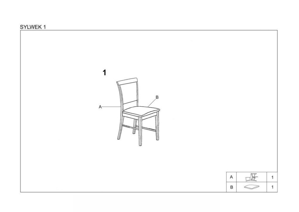 Instrukcja montażu krzesła SYLWEK1