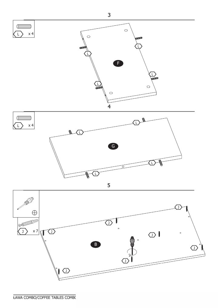 Instrukcja montażu ławy Combo