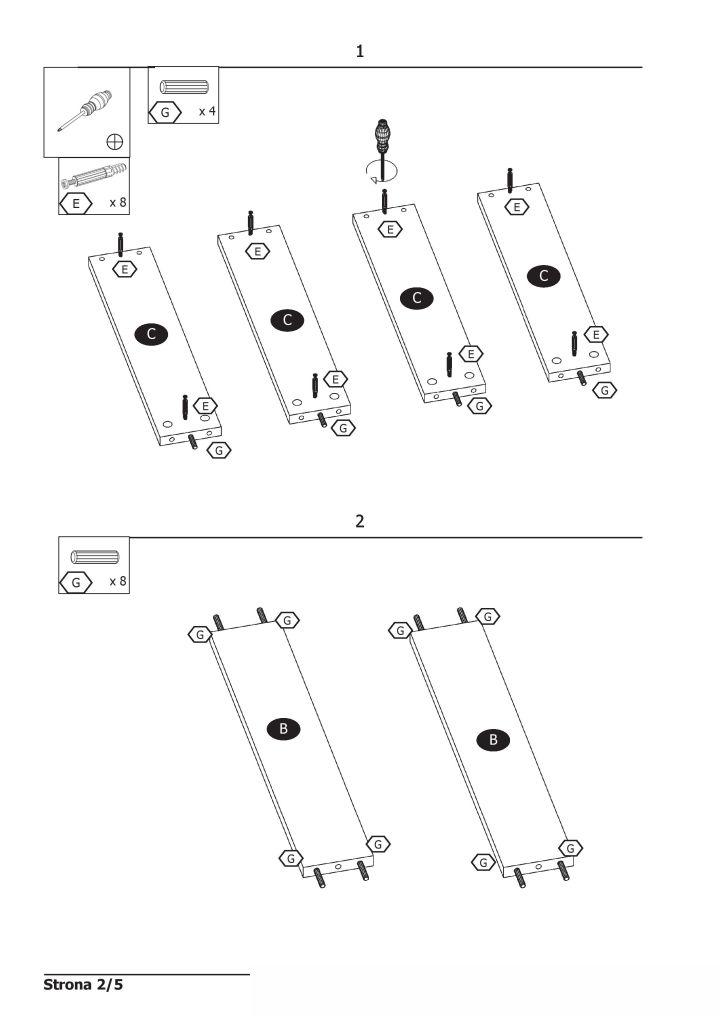 Instrukcja montażu ławy Libra