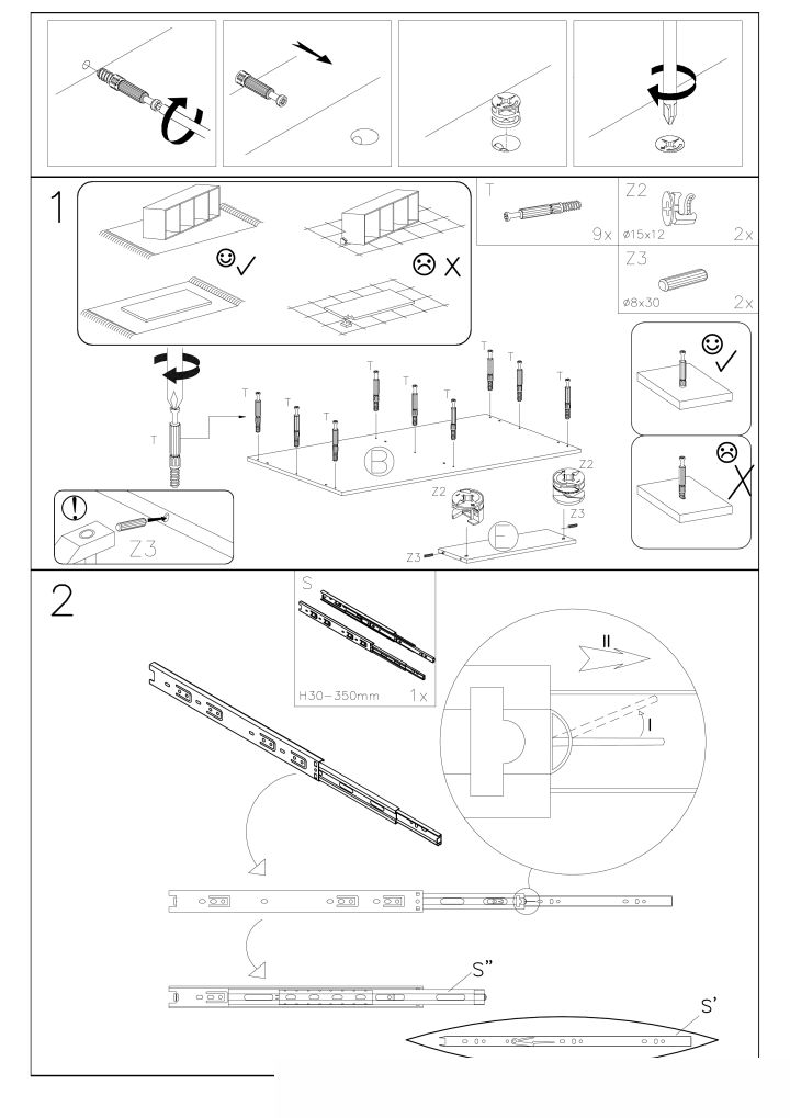 Instrukcja montażu ławy Murano Law 1