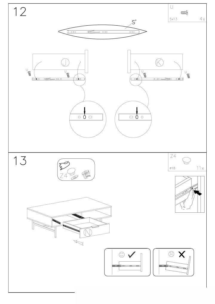 Instrukcja montażu ławy Murano Law 1