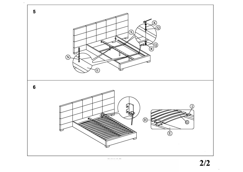 Instrukcja montażu łóżka Levanter 160