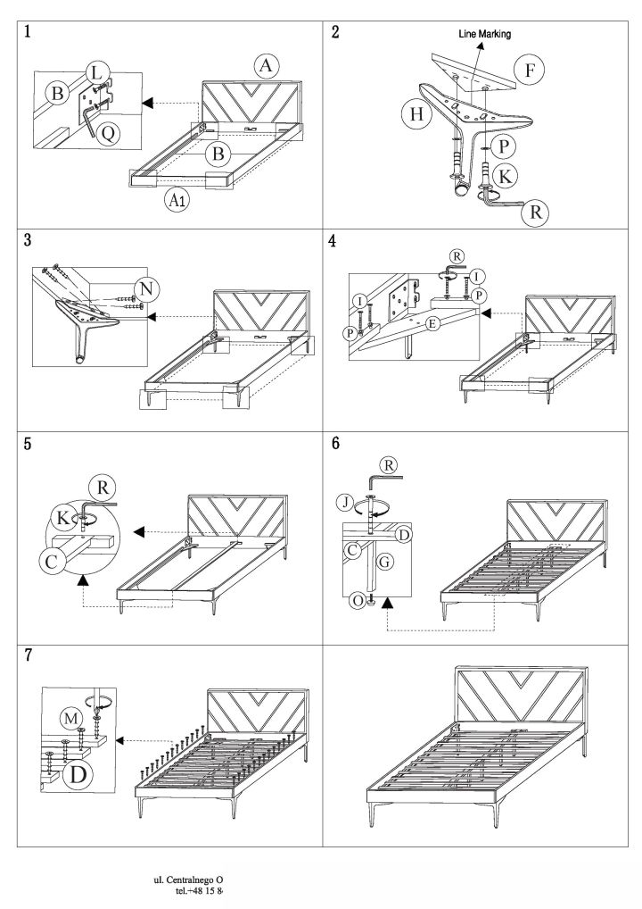 Instrukcja montażu łóżka Margarita 160