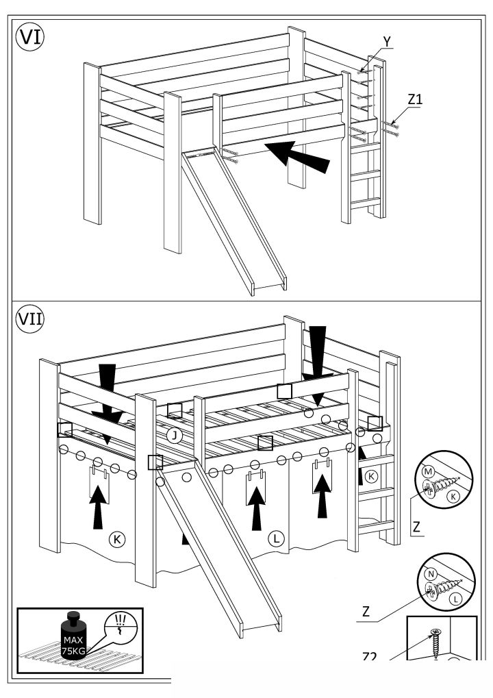 Instrukcja montażu łóżka Neo Plus