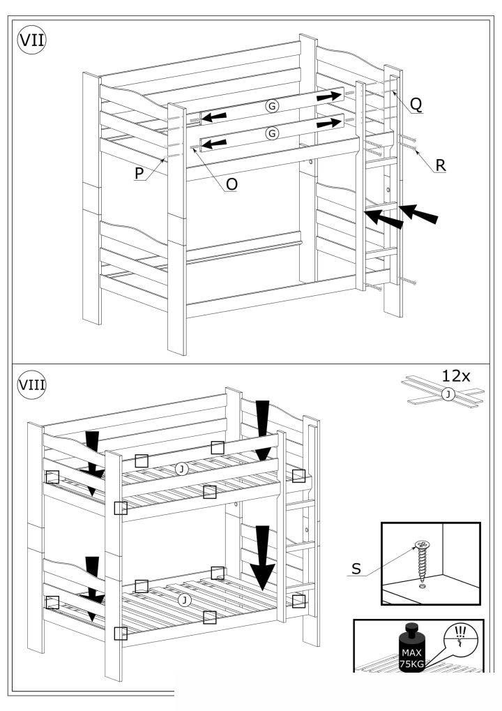 Instrukcja montażu łóżka Sam