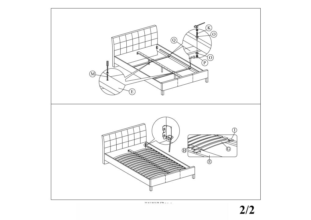 Instrukcja montażu łóżka Samara 160