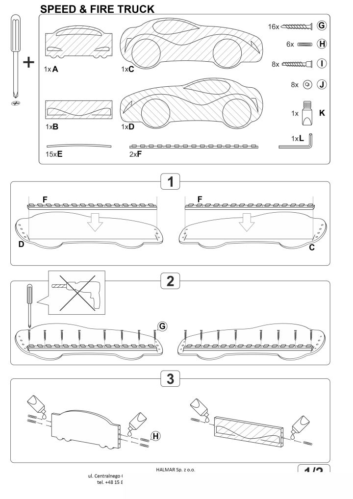 Instrukcja montażu łóżka Speed