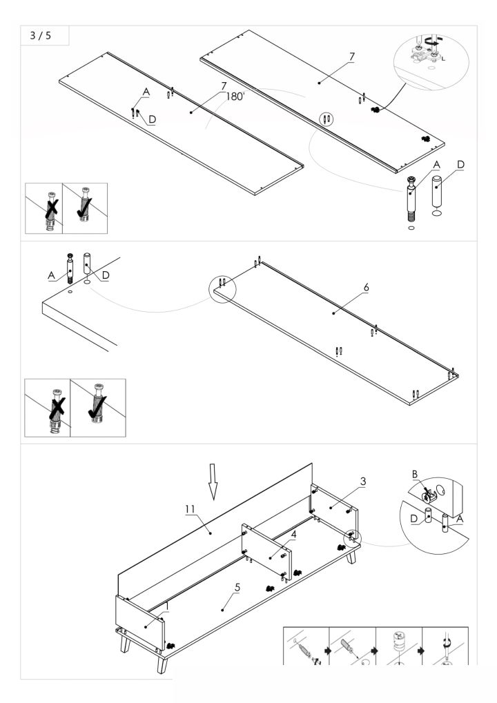 Instrukcja montażu stolika Nest Rtv 1 Rtv