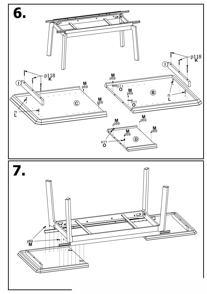 Instrukcja montażu stołu Rois
