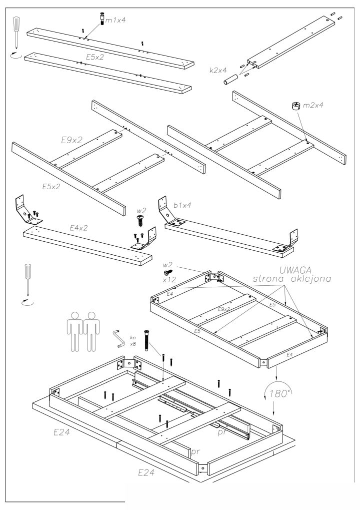 Instrukcja montażu stołu Tiago 140 220 80