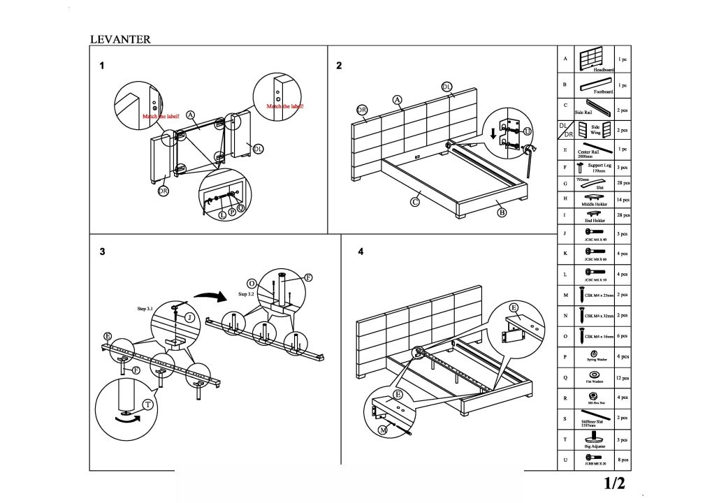 Instrukcja montażu szafki Levanter