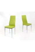 Sk Design Ks001 Zielone Krzesło Z Eko-Skóry, Szare Nogi