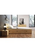 Łóżko drewniane sosnowe z 4 szufladami Sparta Maxi & Dr - Skandica