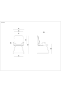 Krzesło biurowe Mobi Skid / biały - Unique