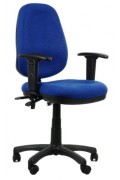 Fotel biurowy Zipper niebieski - SitPlus